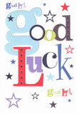 From the bustling studios and markets of Haggerston, this good luck card springs forth as a lively token of optimism and faith in possibility. The phrase 'Good Luck' is woven in a dazzling spectrum, each letter thoughtfully shaped in pastel blues, bold reds, lush greens, and majestic purples-a composition reminiscent of the colourful creativity found on Hackney Road. Pops of inky navy, lemon-lime, and gentle lavender stars are scattered across a brilliant white backdrop, capturing the dreams and hopes that stretch above the area's rooftops. Though the card's surface is smooth and flat, there's an invitation to run your fingers over its quality cardstock, a tactile connection to the care behind every local bouquet. The mood is of sincere encouragement, the kind shared between neighbours at Broadway Market or along the towpaths by Haggerston Park-a card you'd offer as someone sets out for an exam, a new job, or a heartfelt audition. Imbued with friendly belief, this is more than a gesture; it's a piece of Haggerston's hopeful spirit, always ready to accompany and uplift.